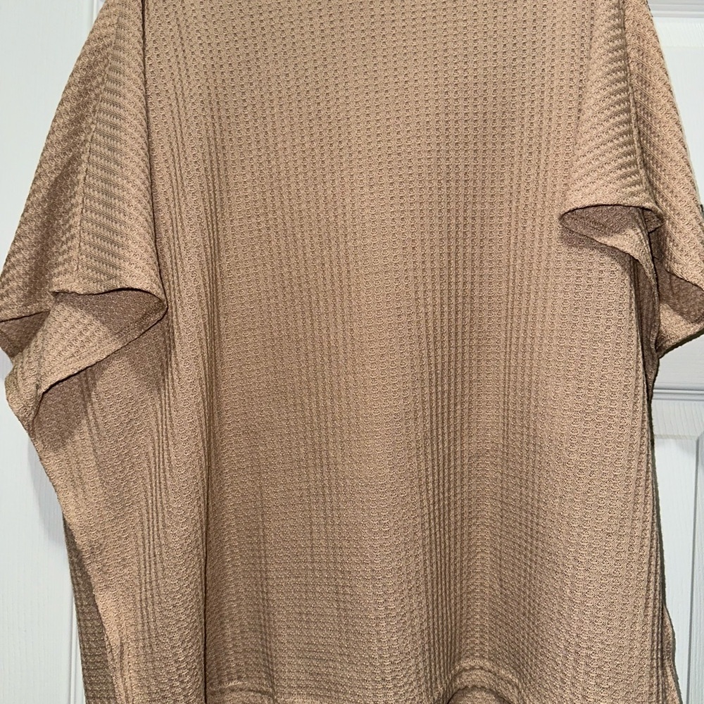 SHEIN Textured Tan Top & Matching Shorts